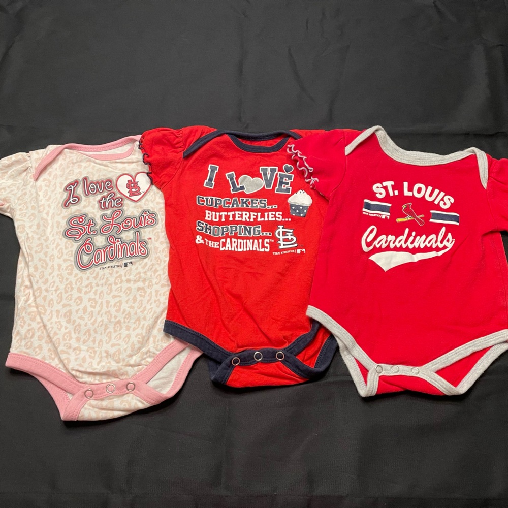Girls St. Louis Cardinals Onsies